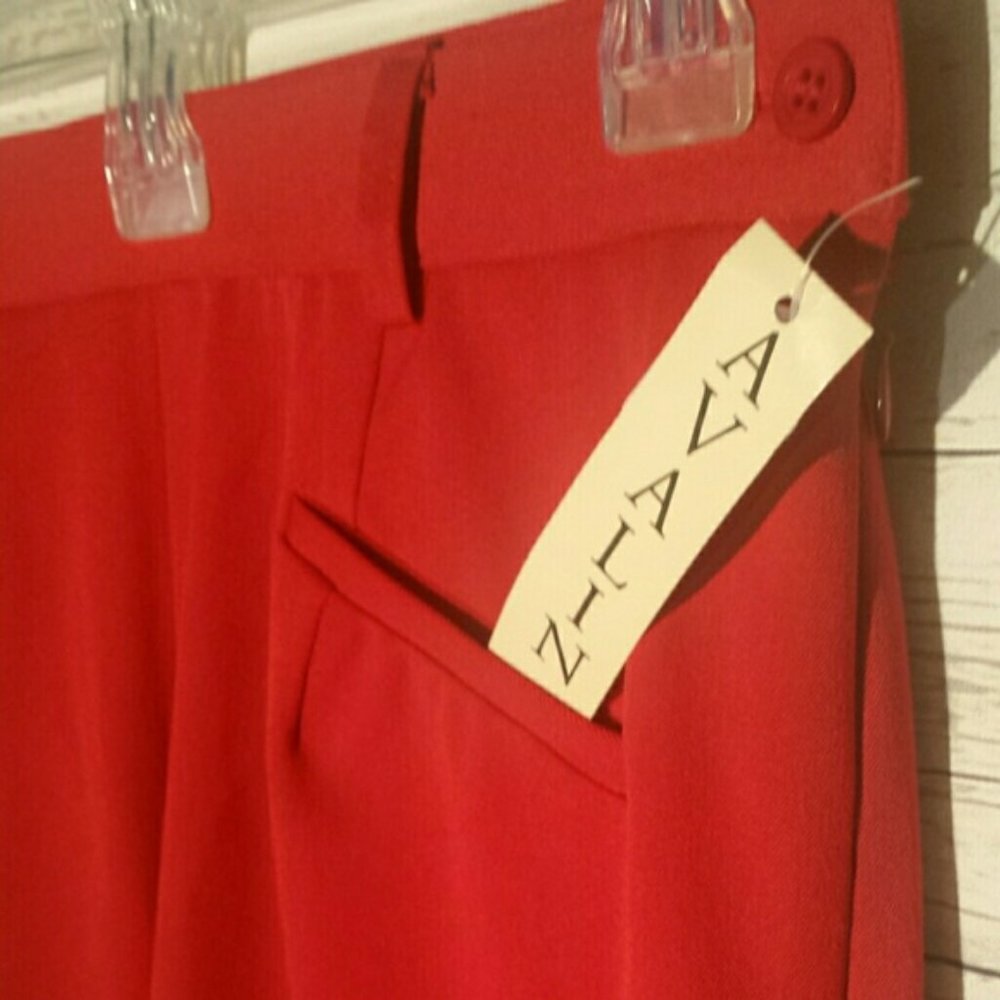 AVALIN Red Taylored Slacks NWT size 8